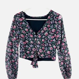 Abercrombie & Fitch Floral Button-Front Blouse